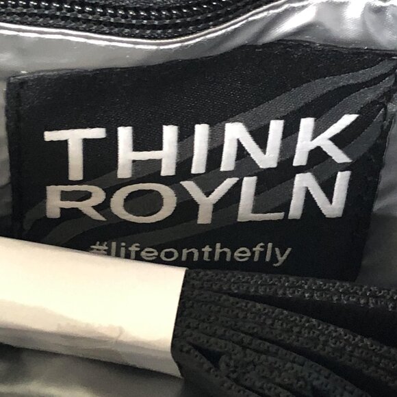 Think Royln Bag Womens Pink Black Patent Quilted Chain Crossbody Shoulder Purse - Picture 13 of 16